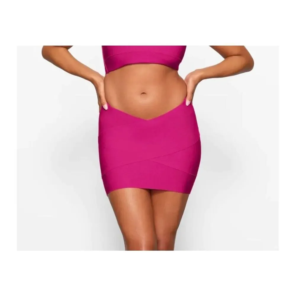 Skims Swim Skirt 3X Magenta‎ Mini Shape Swimsuit Coverup Beach Eye Catching